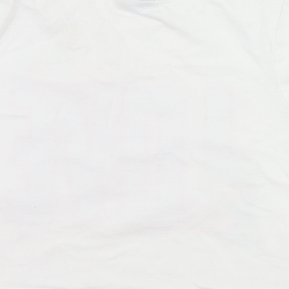 Matalan Girls White   Basic T-Shirt Size 9 Years  - love
