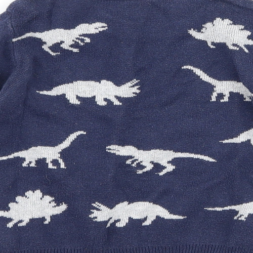 Nutmeg Baby Blue   Pullover Jumper Size 12-18 Months  - DInosaur