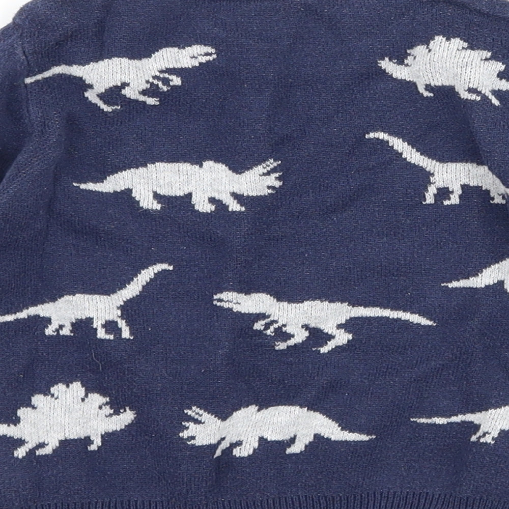 Nutmeg Baby Blue   Pullover Jumper Size 12-18 Months  - DInosaur