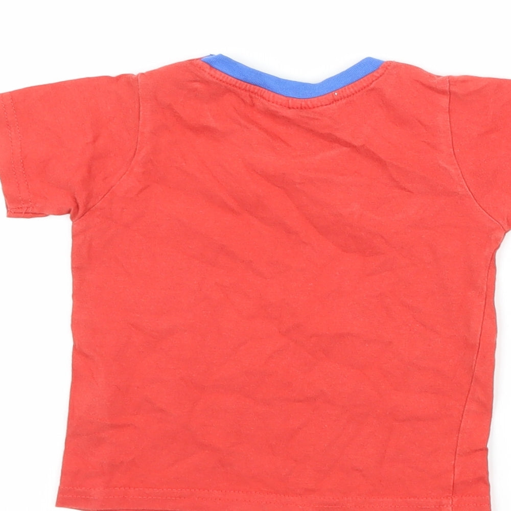 Lily & Jack Boys Red   Basic T-Shirt Size 12-18 Months  - DInosaur
