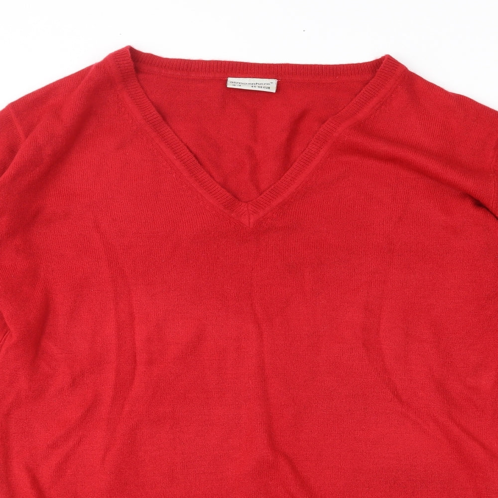 Atmosphere Womens Red   Pullover Jumper Size 16