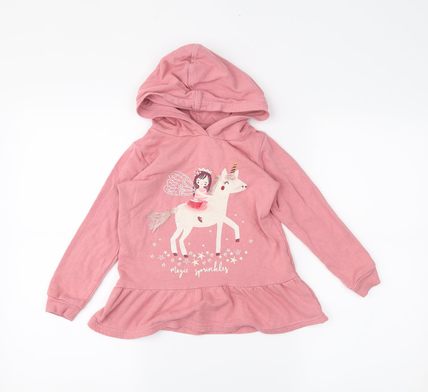 George Girls Pink   Pullover Hoodie Size 4-5 Years