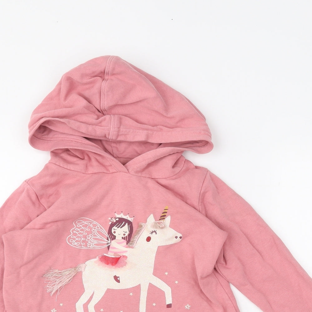 George Girls Pink   Pullover Hoodie Size 4-5 Years