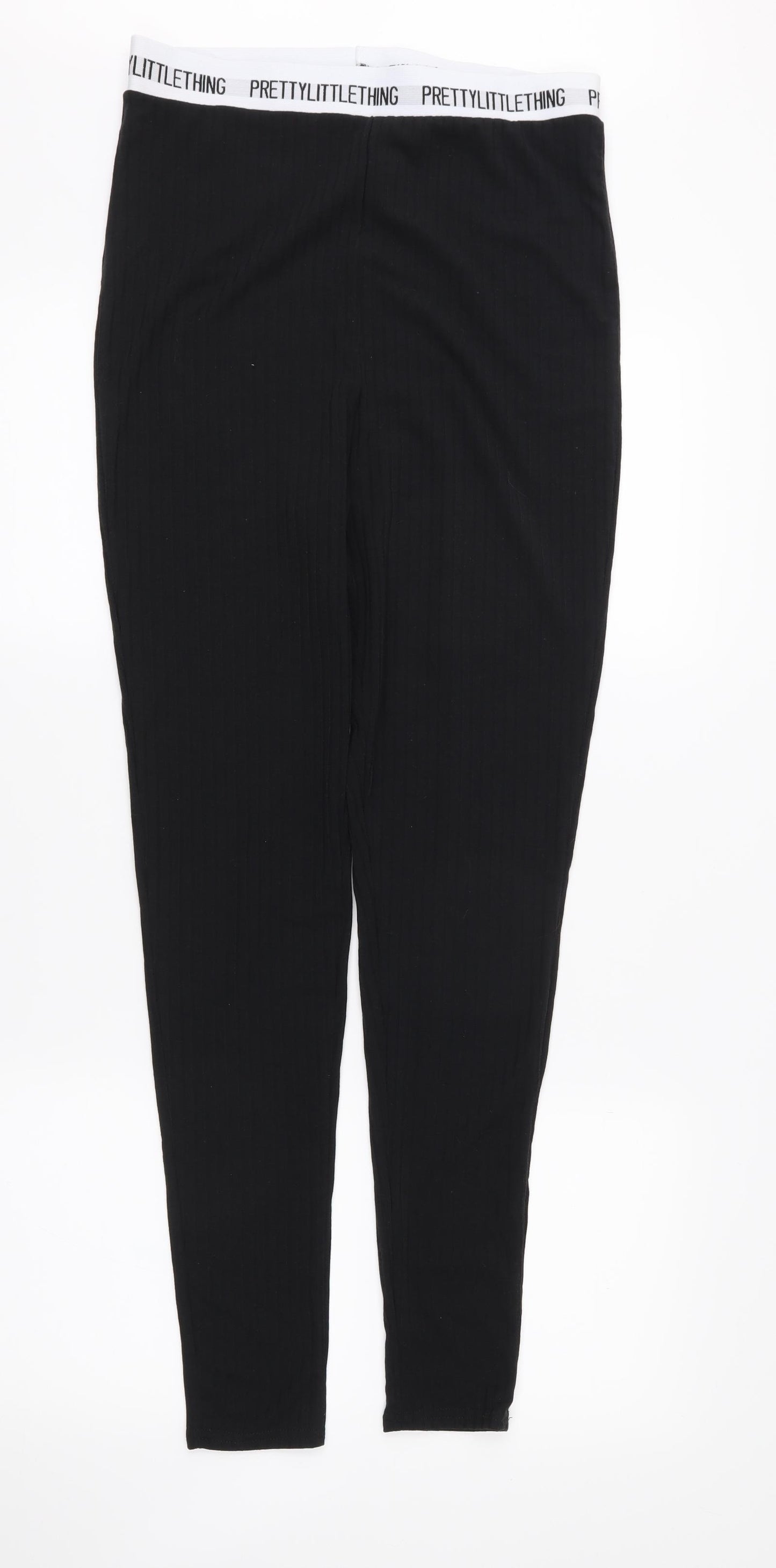 pretty little Thing Womens Black   Carpenter Leggings Size 12 L28 in