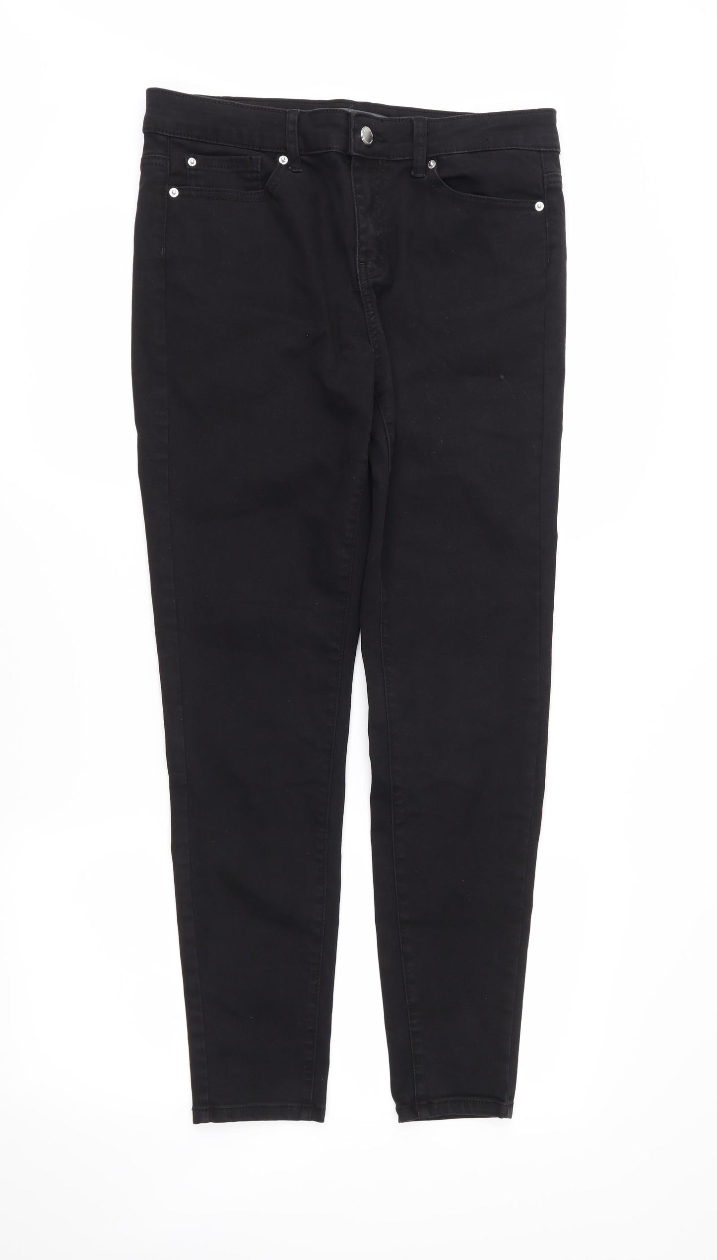 DenimCo Womens Black   Skinny Jeans Size 14 L28.5 in