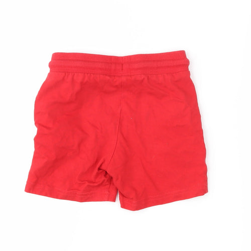 F&F Boys Red   Cropped Trousers Size 18-24 Months