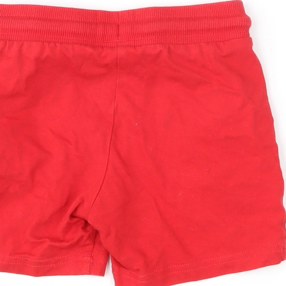 F&F Boys Red   Cropped Trousers Size 18-24 Months