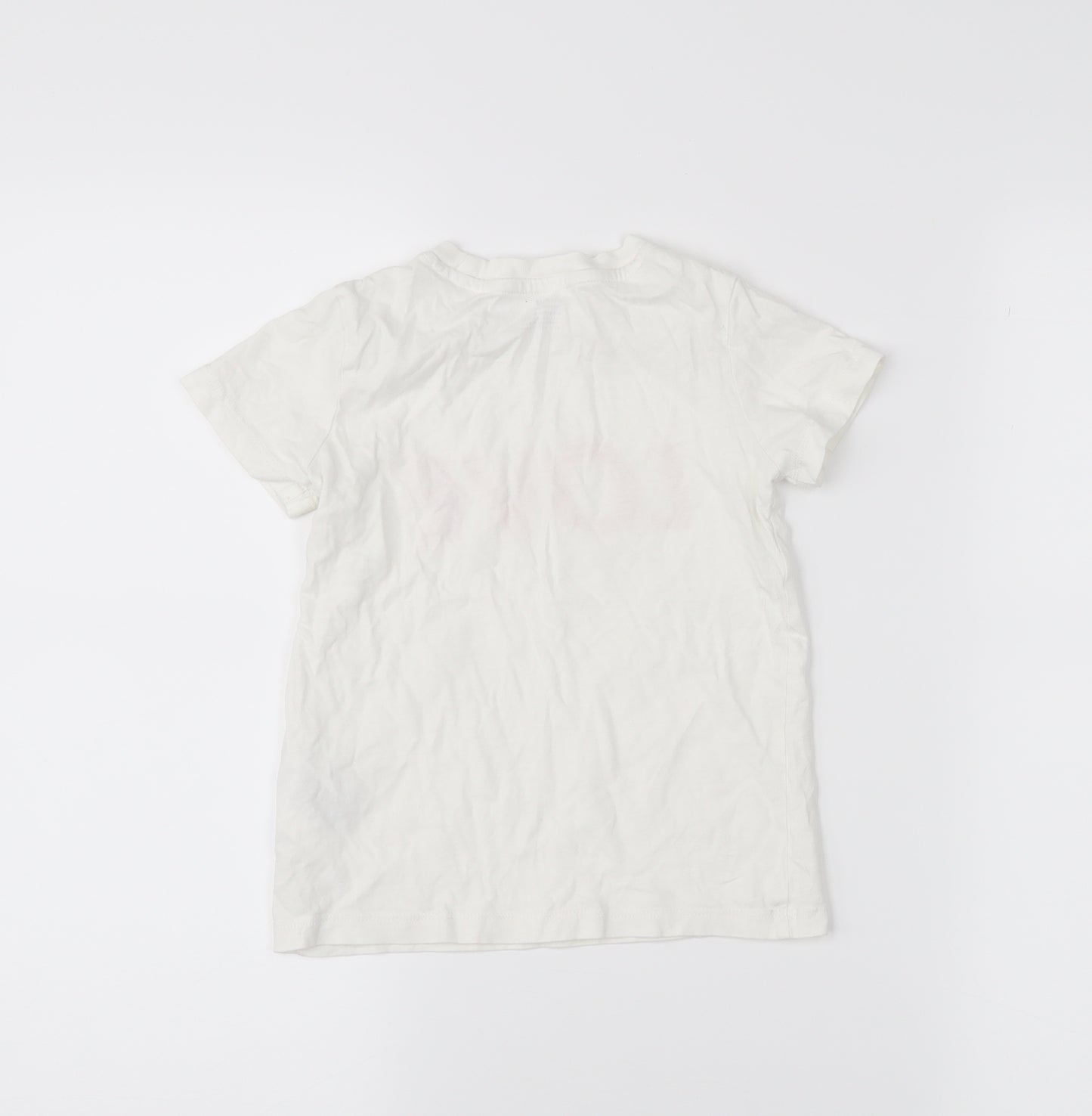 H&M Girls White   Pullover T-Shirt Size 3-4 Years