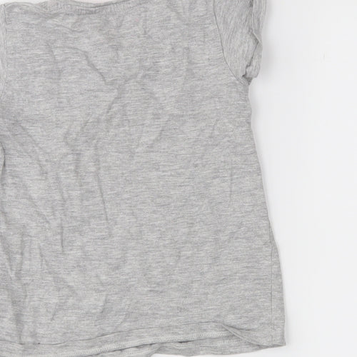 Primark Girls Grey   Basic T-Shirt Size 5-6 Years