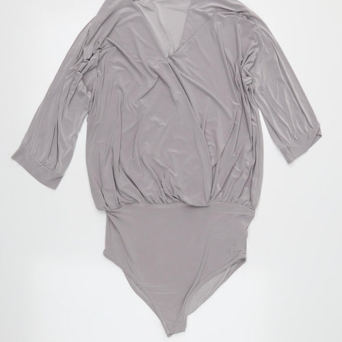 Look of the day Womens Grey   Wrap Button-Up Size 10