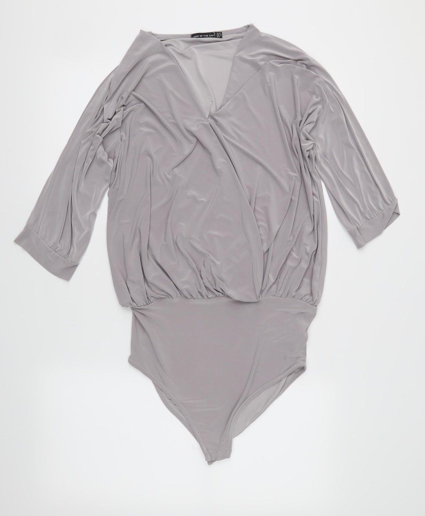 Look of the day Womens Grey   Wrap Button-Up Size 10