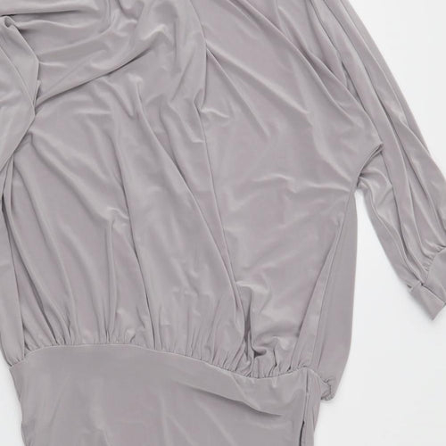 Look of the day Womens Grey   Wrap Button-Up Size 10