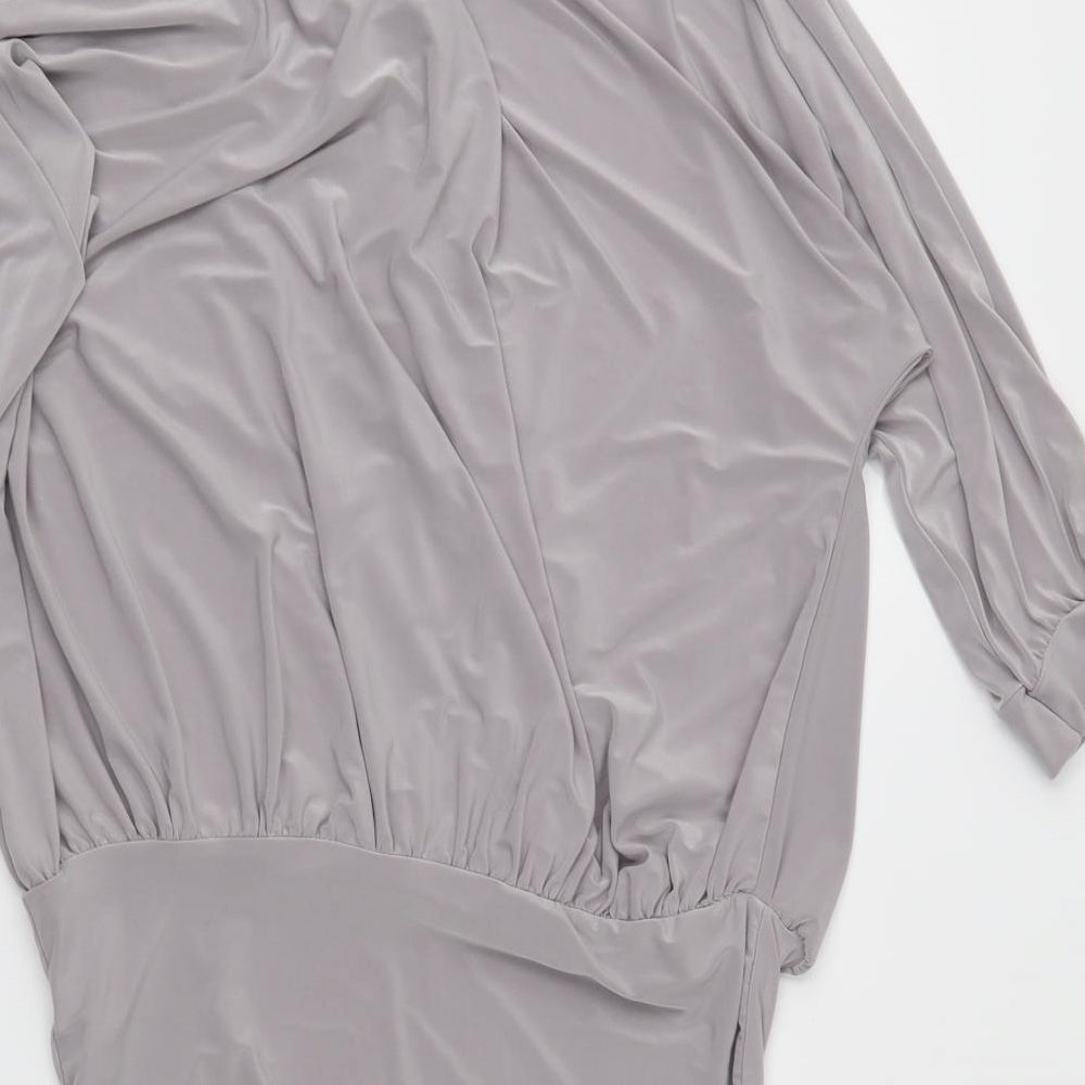 Look of the day Womens Grey   Wrap Button-Up Size 10