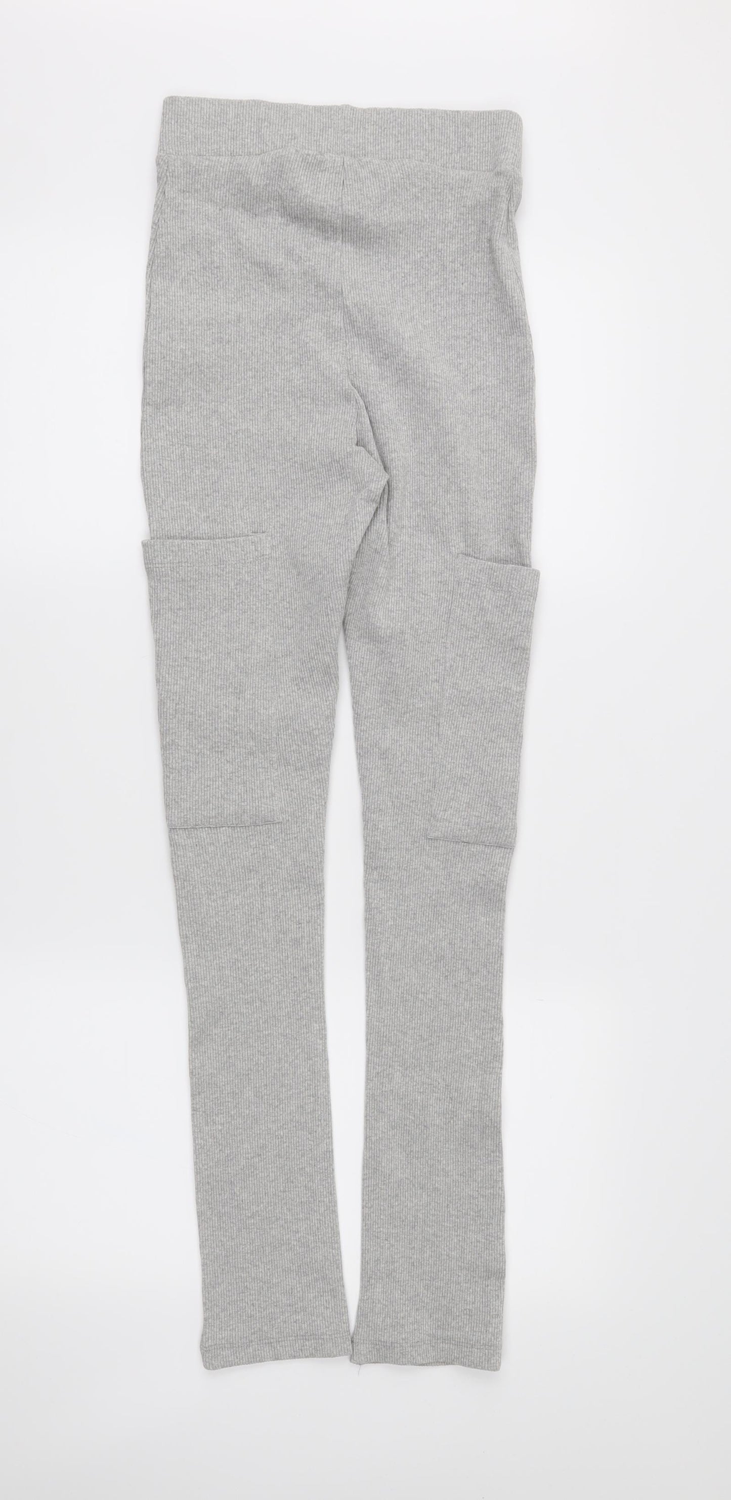 pretty little Thing Womens Grey   Carpenter Leggings Size 12 L29.5 in