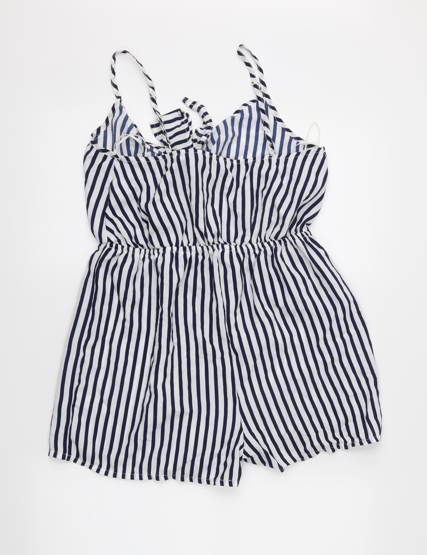 Primark Womens Blue Striped  Playsuit One-Piece Size S L3 in