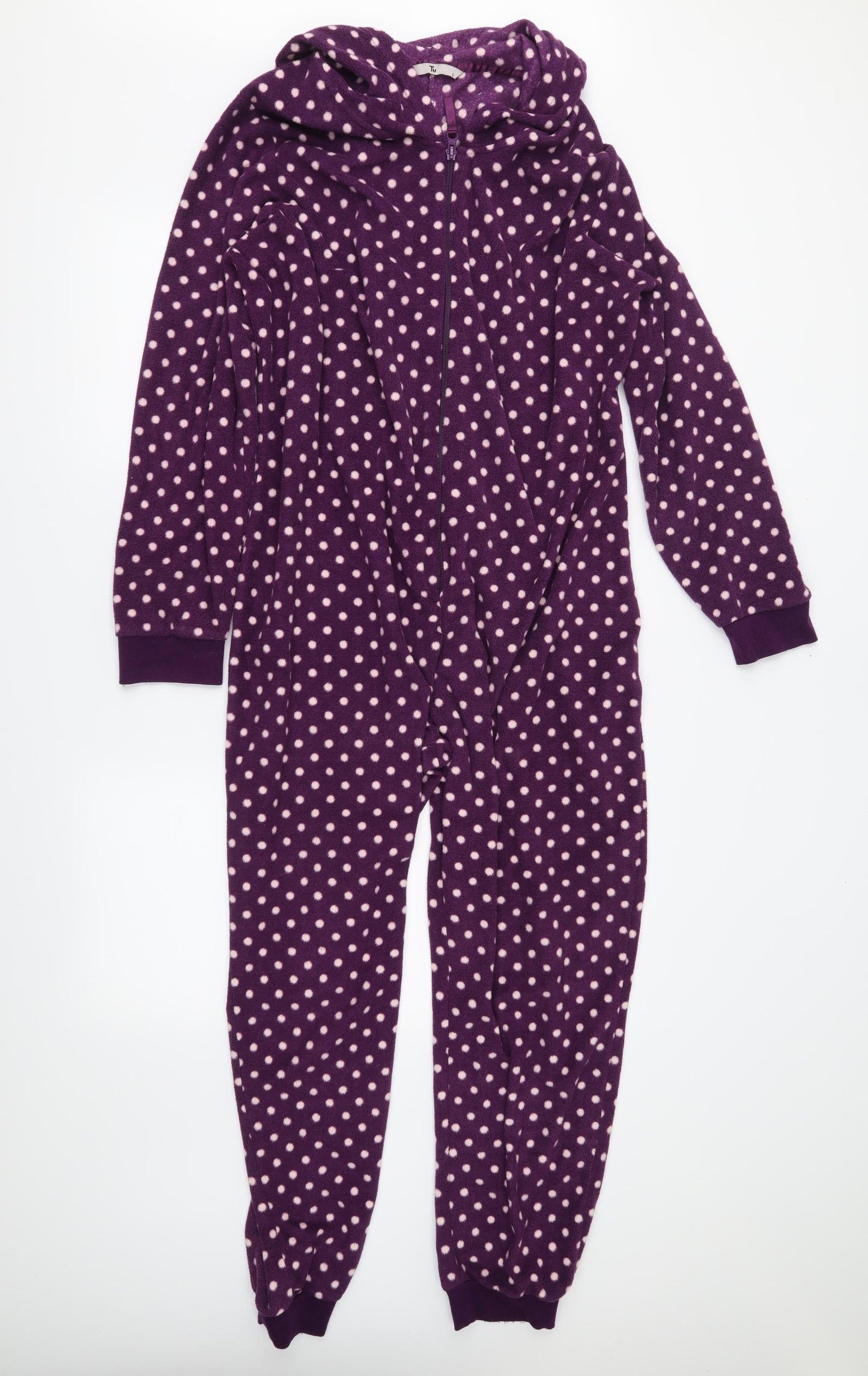 TU  Womens Purple Polka Dot  Top One Piece Size L