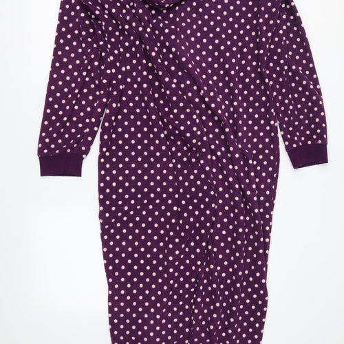 TU  Womens Purple Polka Dot  Top One Piece Size L