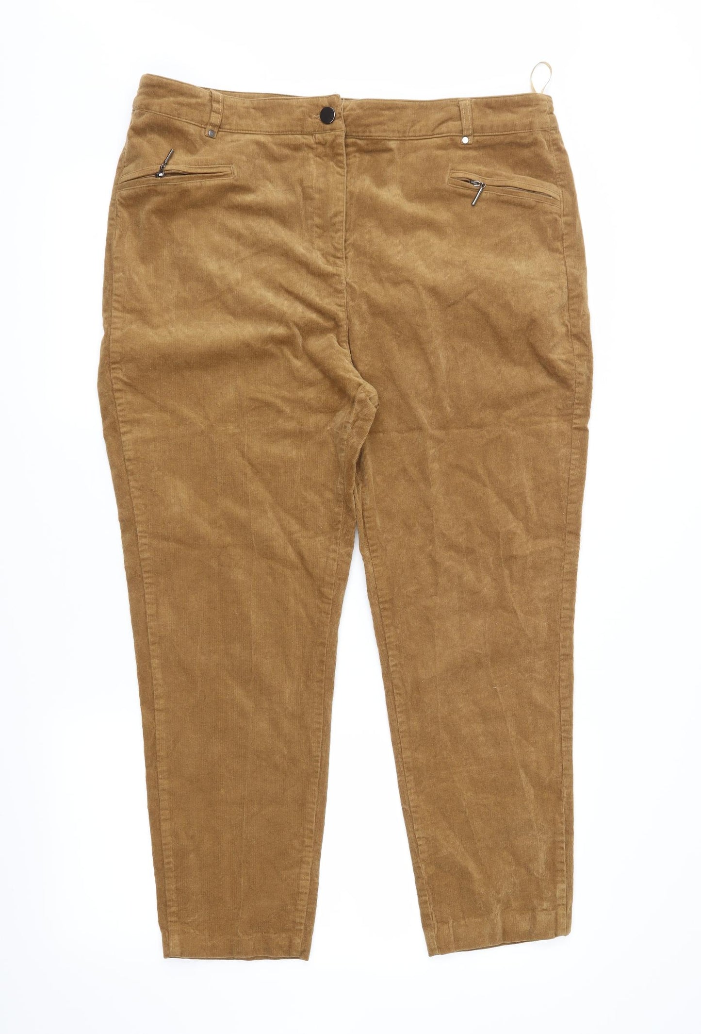 Klass Womens Brown   Cropped Jeans Size 16 L25 in