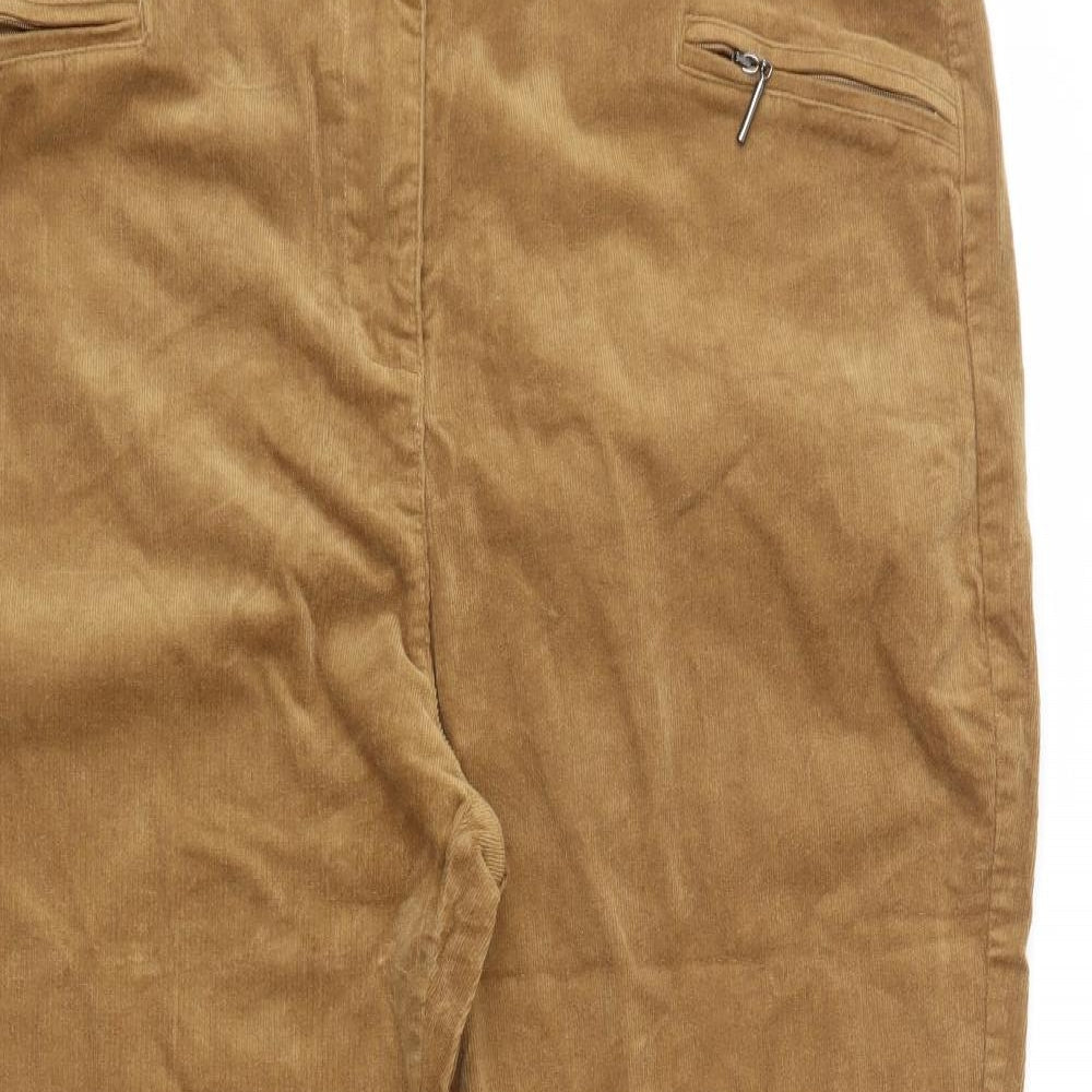 Klass Womens Brown   Cropped Jeans Size 16 L25 in