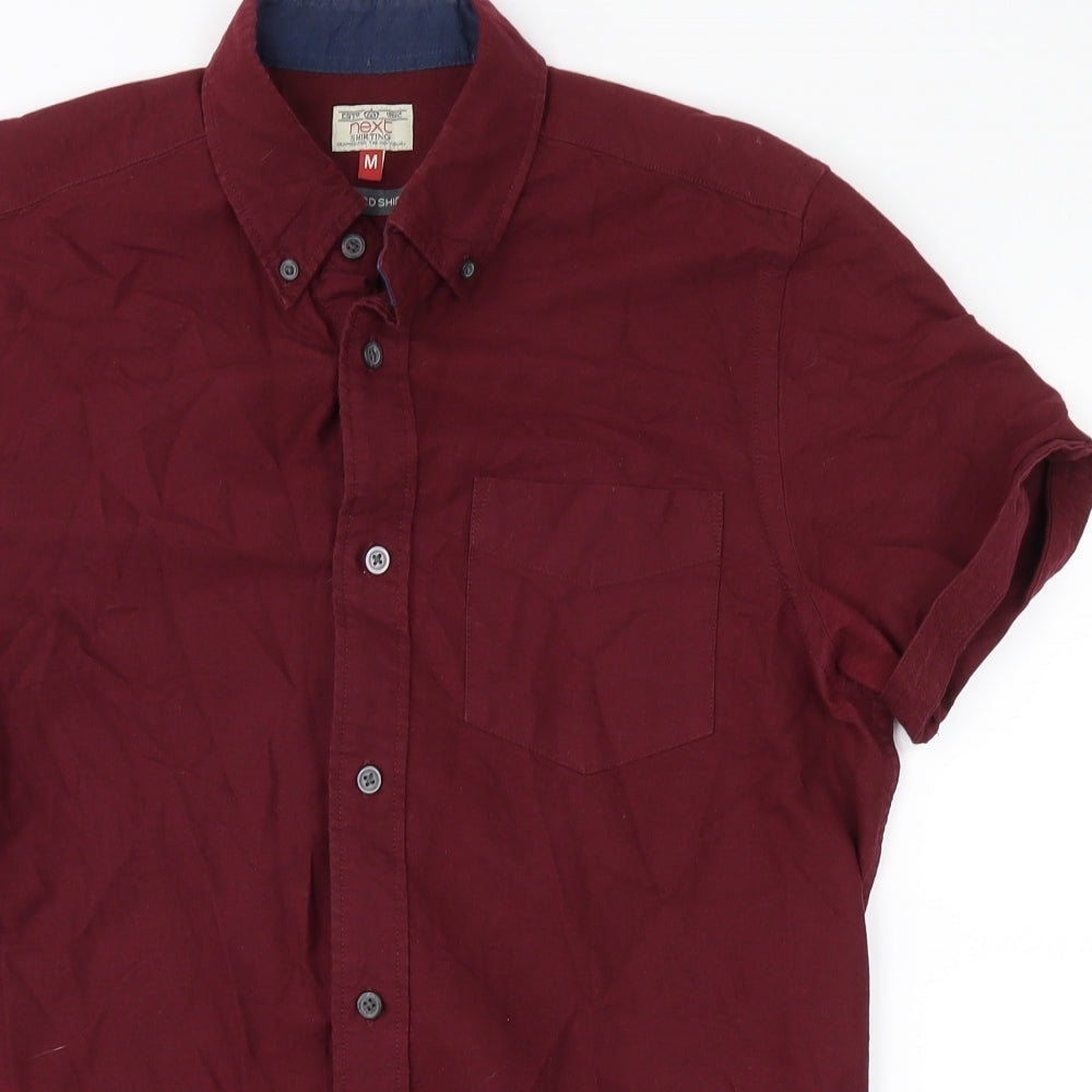 NEXT Mens Red    Button-Up Size M