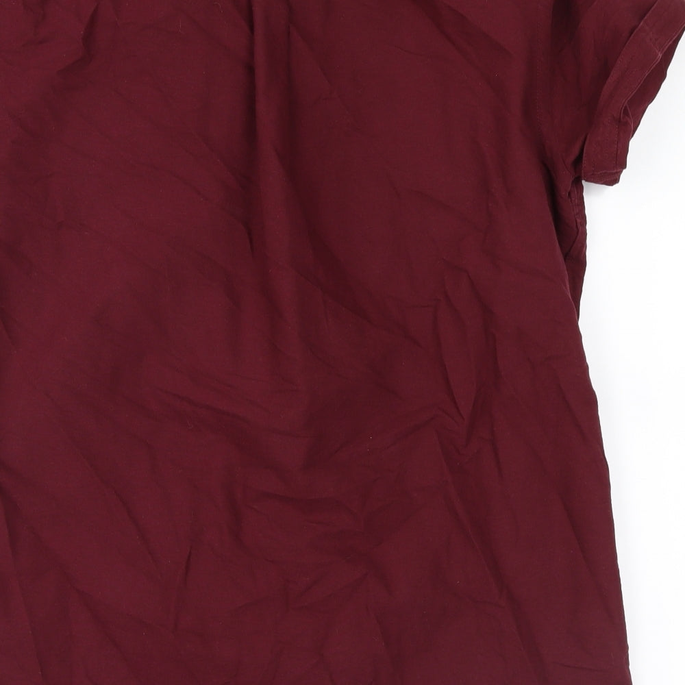 NEXT Mens Red    Button-Up Size M