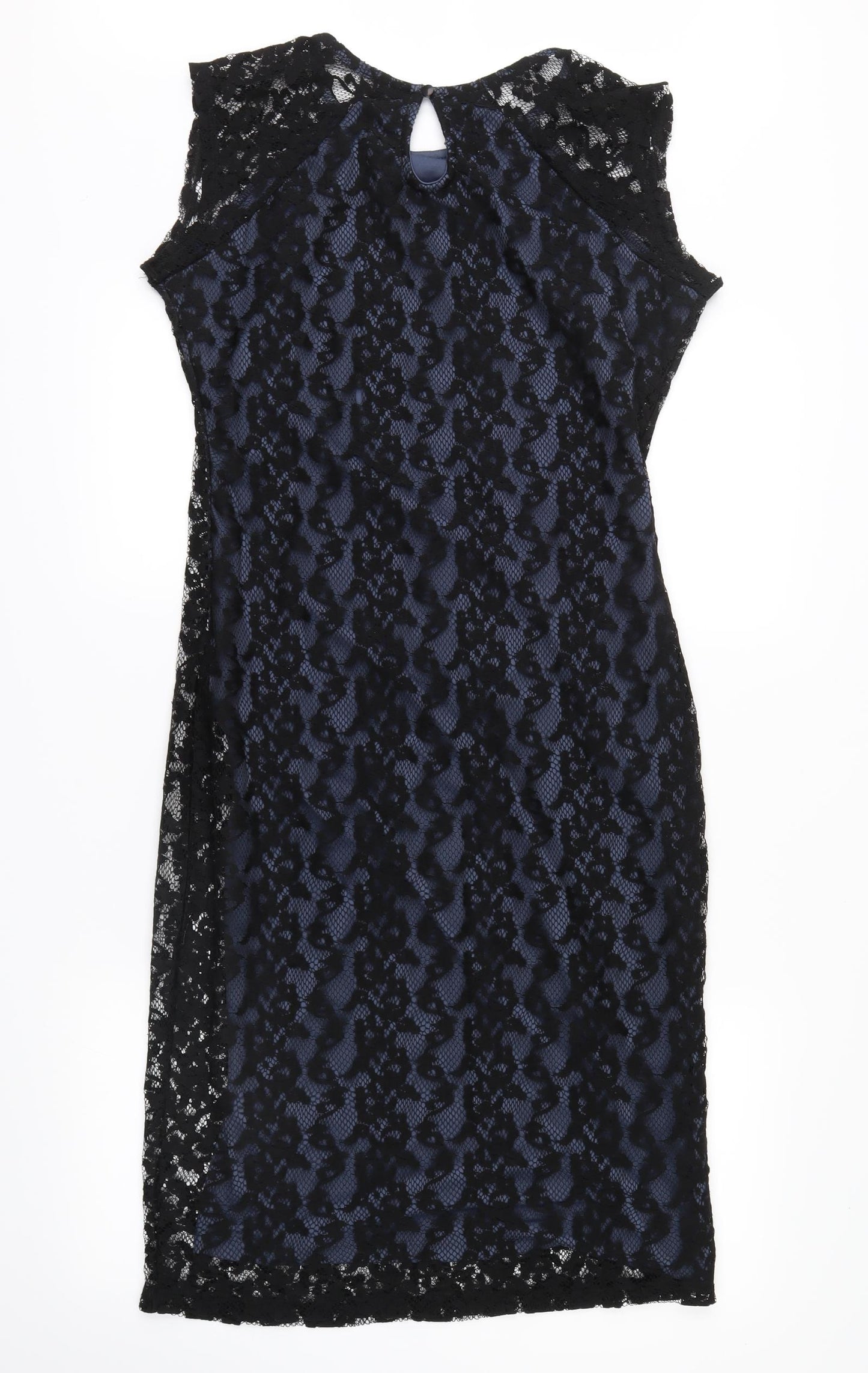 definitons Womens Blue Floral  A-Line  Size 12