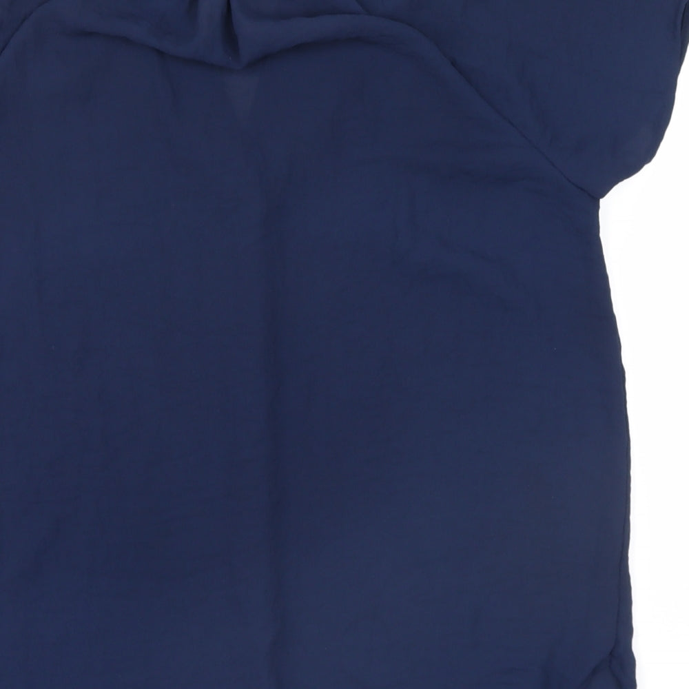 H&M Womens Blue   Basic Blouse Size 10