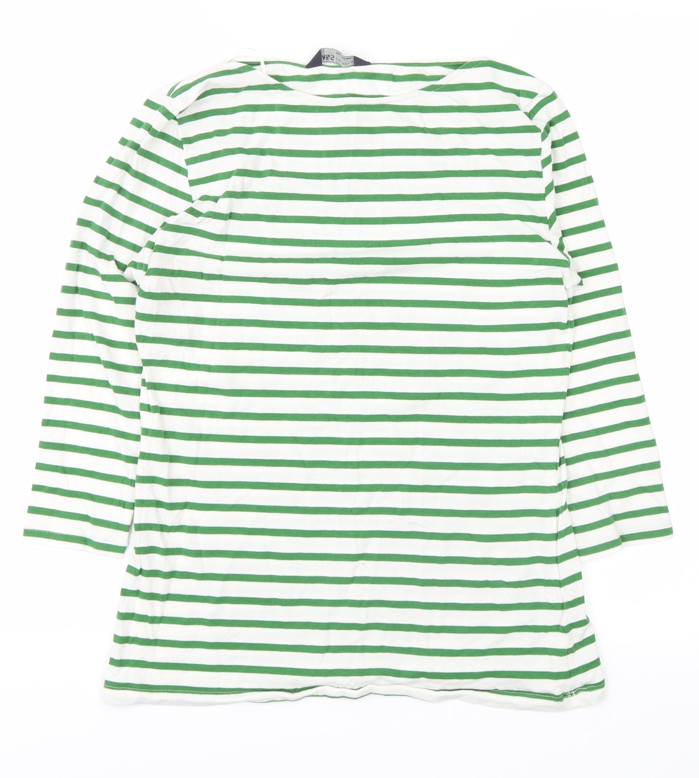 Marks and Spencer Womens Green Striped  Basic Blouse Size 10