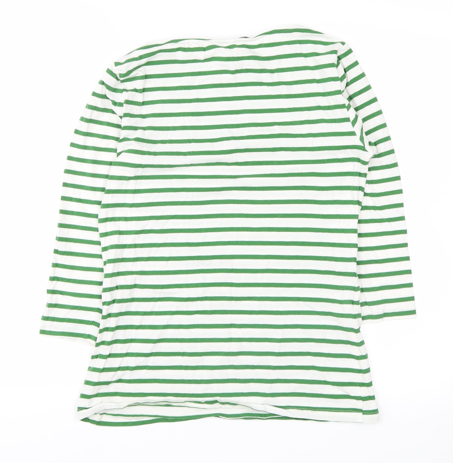 Marks and Spencer Womens Green Striped  Basic Blouse Size 10
