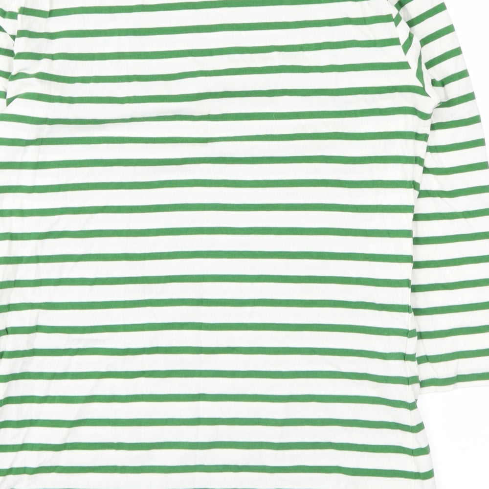 Marks and Spencer Womens Green Striped  Basic Blouse Size 10