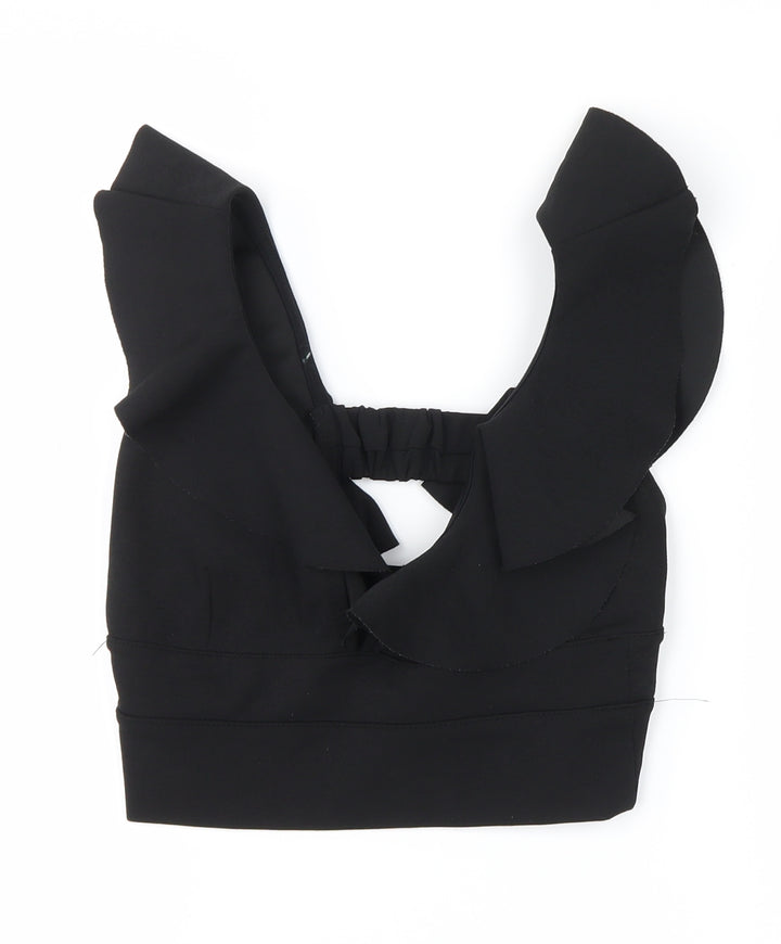 River Island Womens Black Cropped Tank Size 6