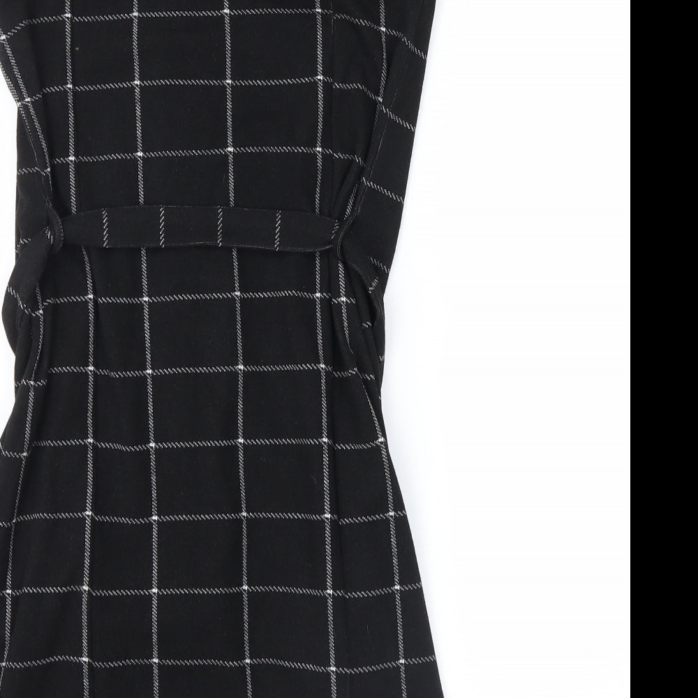 REDHERRING Womens Black Check  Tank Dress  Size 10