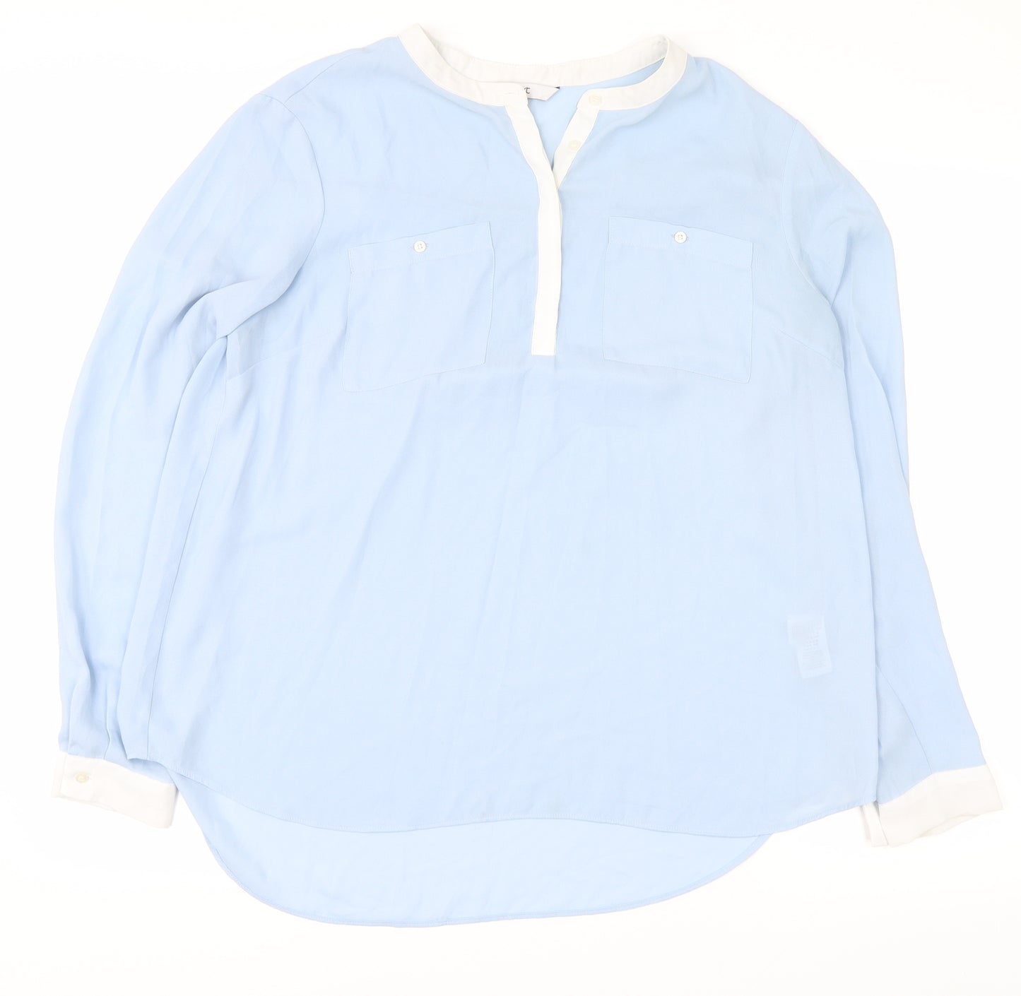 NEXT Womens Blue   Basic Button-Up Size 10