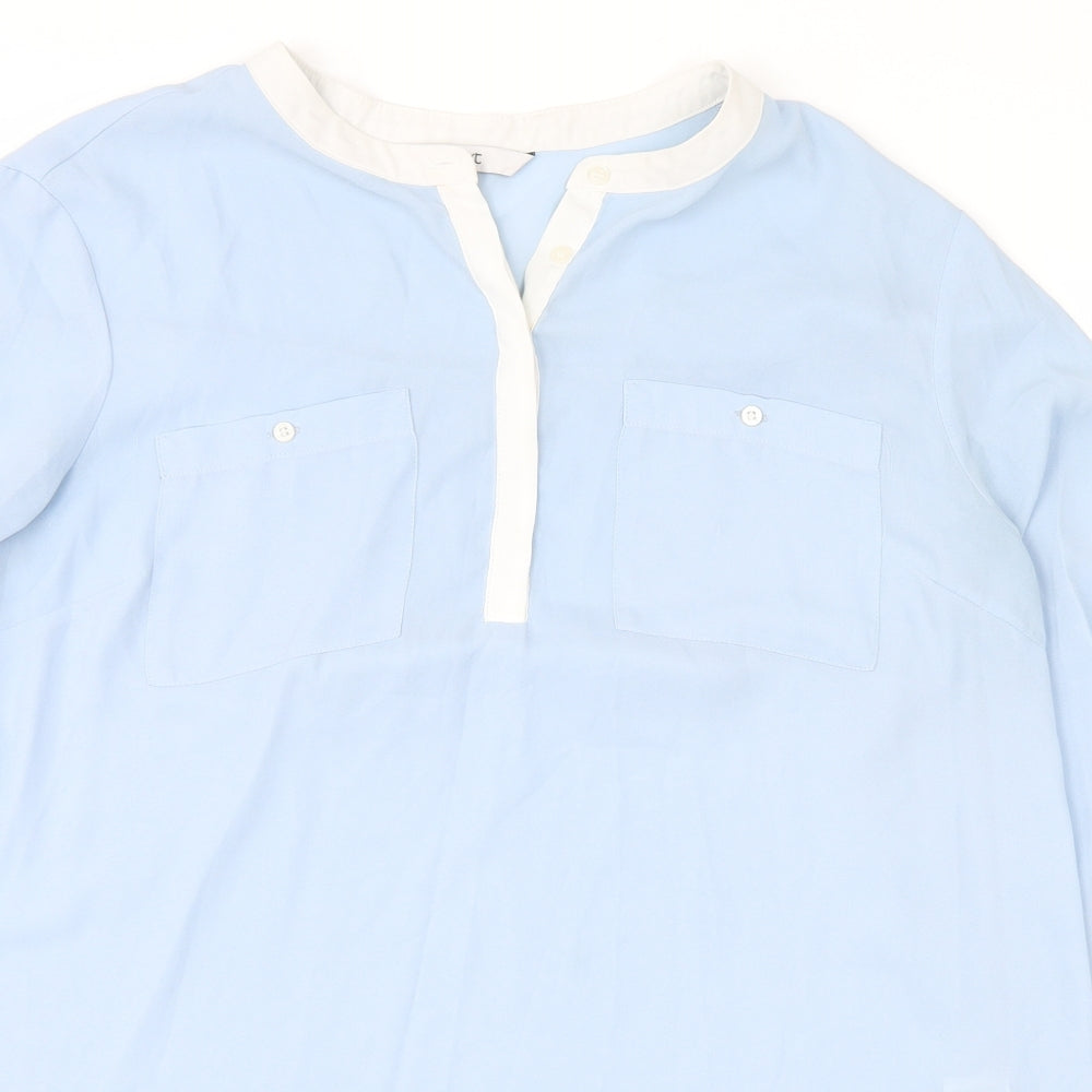 NEXT Womens Blue   Basic Button-Up Size 10