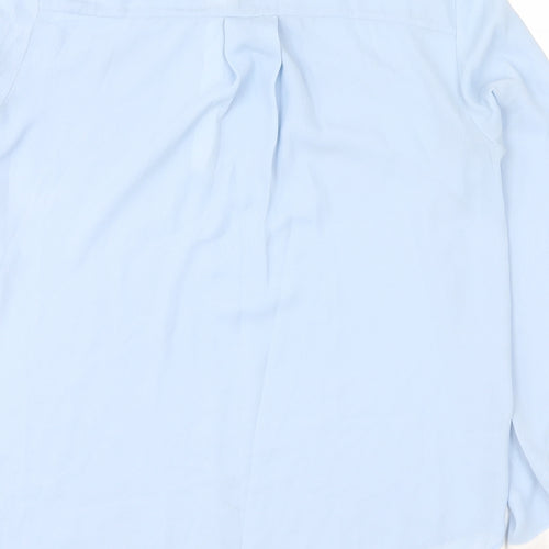 NEXT Womens Blue   Basic Button-Up Size 10