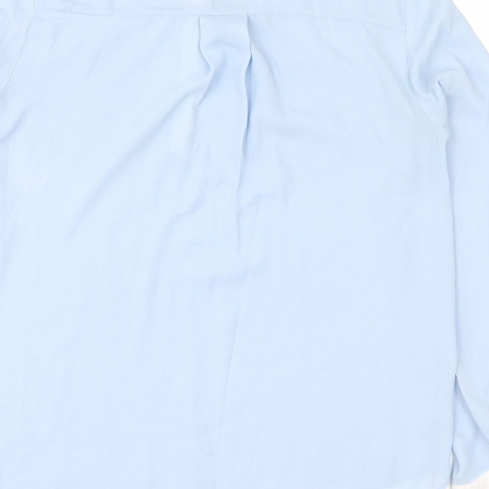 NEXT Womens Blue   Basic Button-Up Size 10