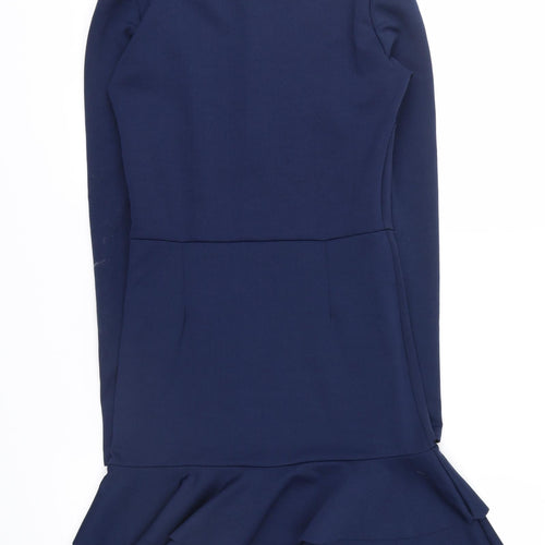 I SAW IT FIRST Womens Blue   Shirt Dress  Size 8