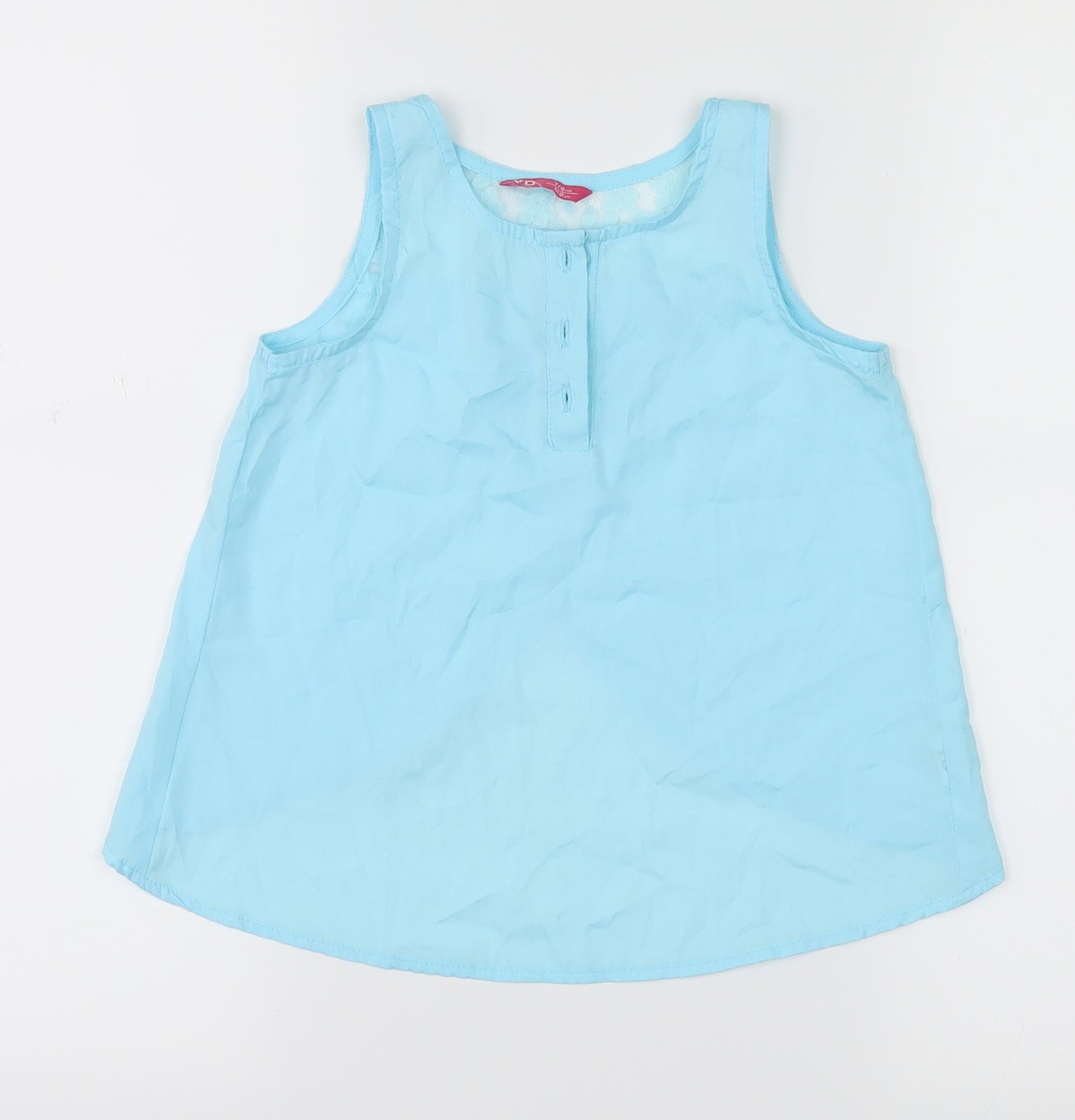 YD Girls Blue   Basic Tank Size 7-8 Years