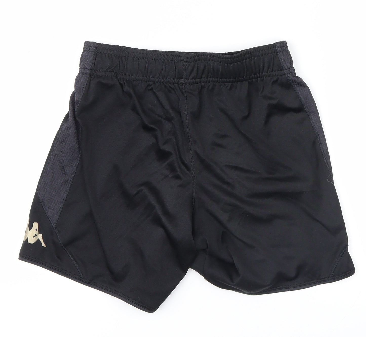 Kappa Boys Black   Sweat Shorts Size 12 Years - Wigan Athletic