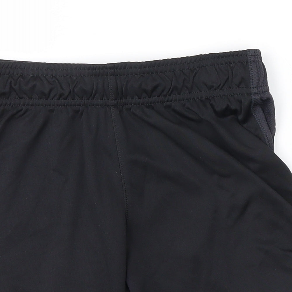 Kappa Boys Black   Sweat Shorts Size 12 Years - Wigan Athletic