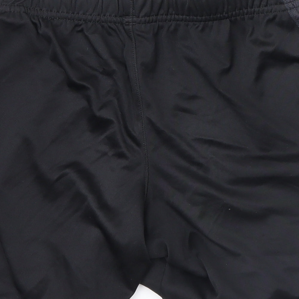 Kappa Boys Black   Sweat Shorts Size 12 Years - Wigan Athletic