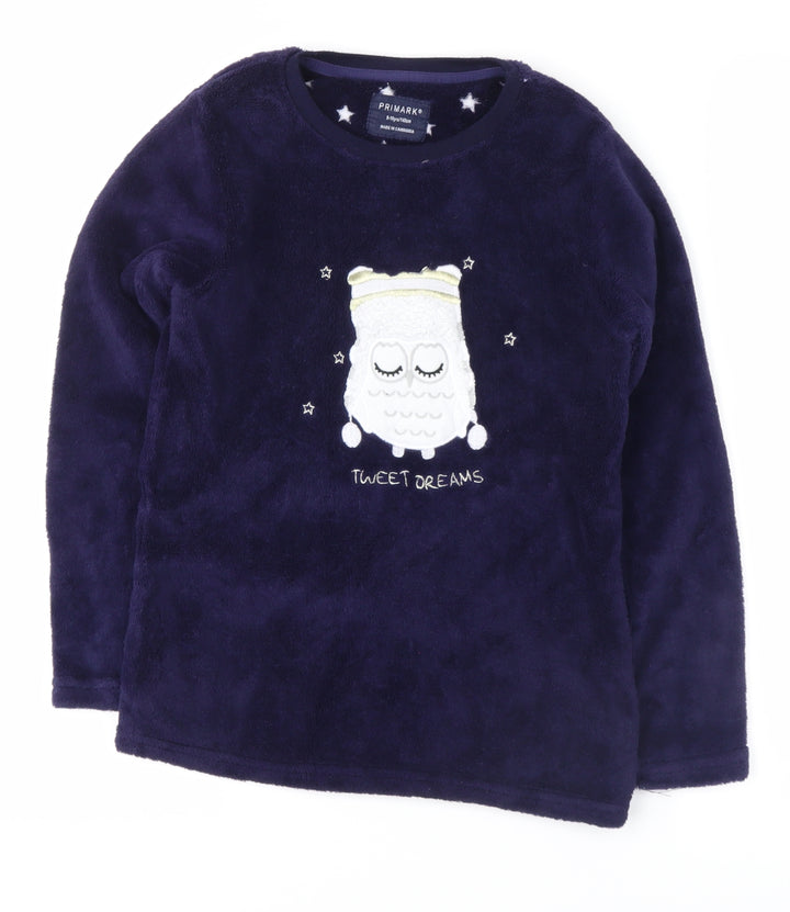 Primark Girls Blue Top Pyjama Top Size 9-10 Years - TWEET DREAMS OWL