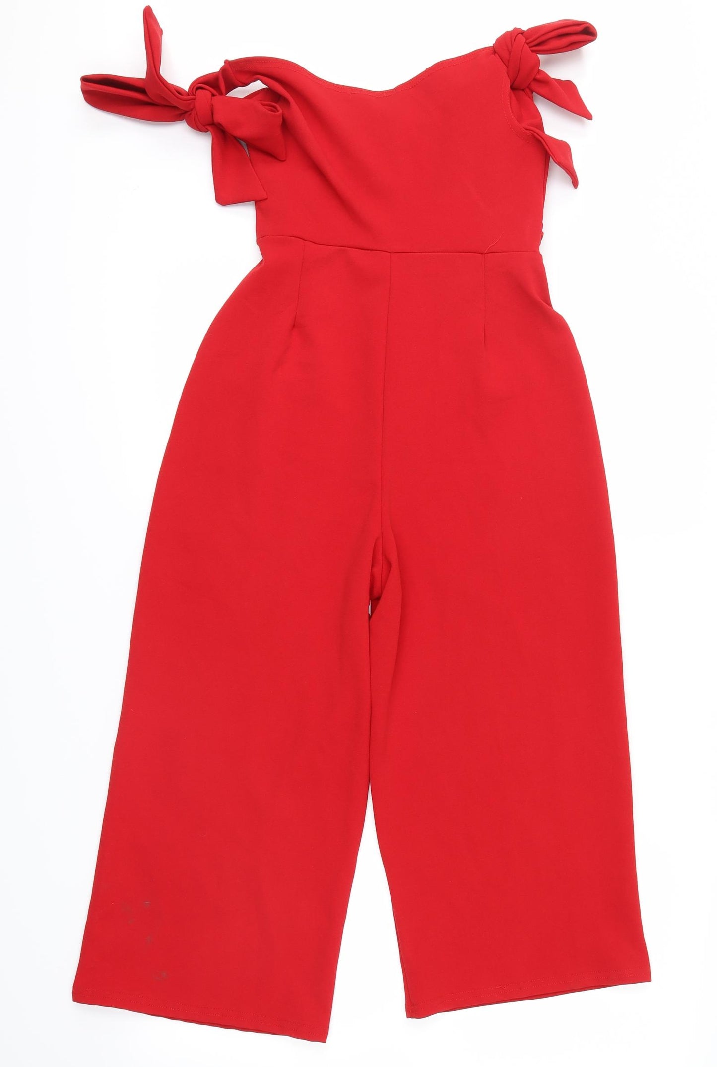 Boohoo Womens Red   Trousers One-Piece Size 6