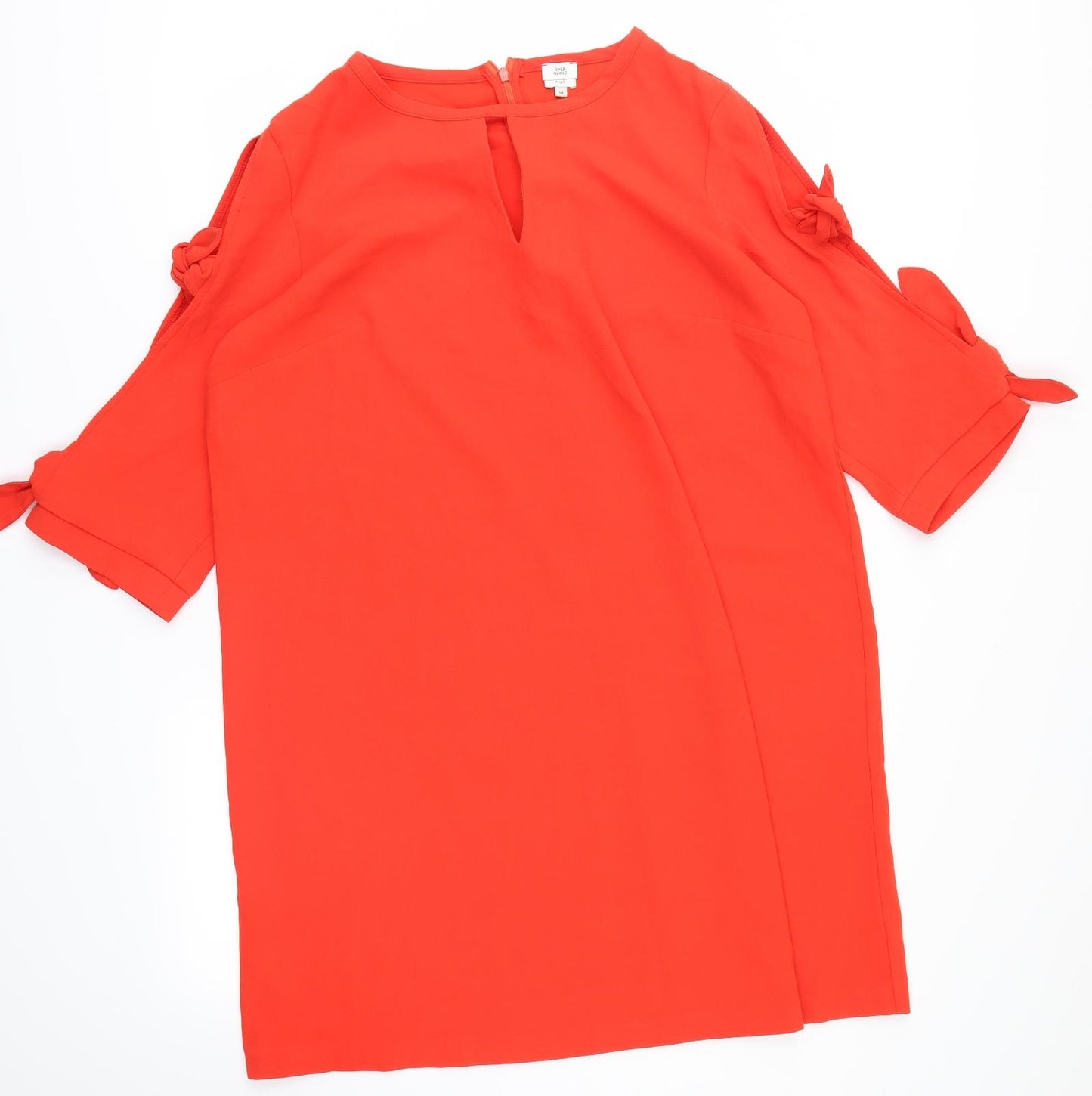 River Island Womens Orange   Shirt Dress  Size 18