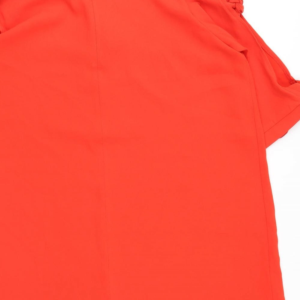 River Island Womens Orange   Shirt Dress  Size 18
