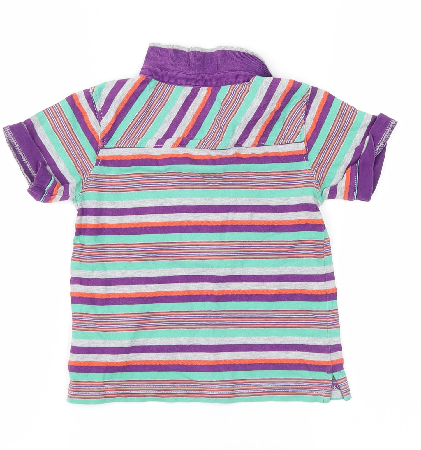 ted bakrer Boys Purple Striped  Basic Polo Size 3-4 Years