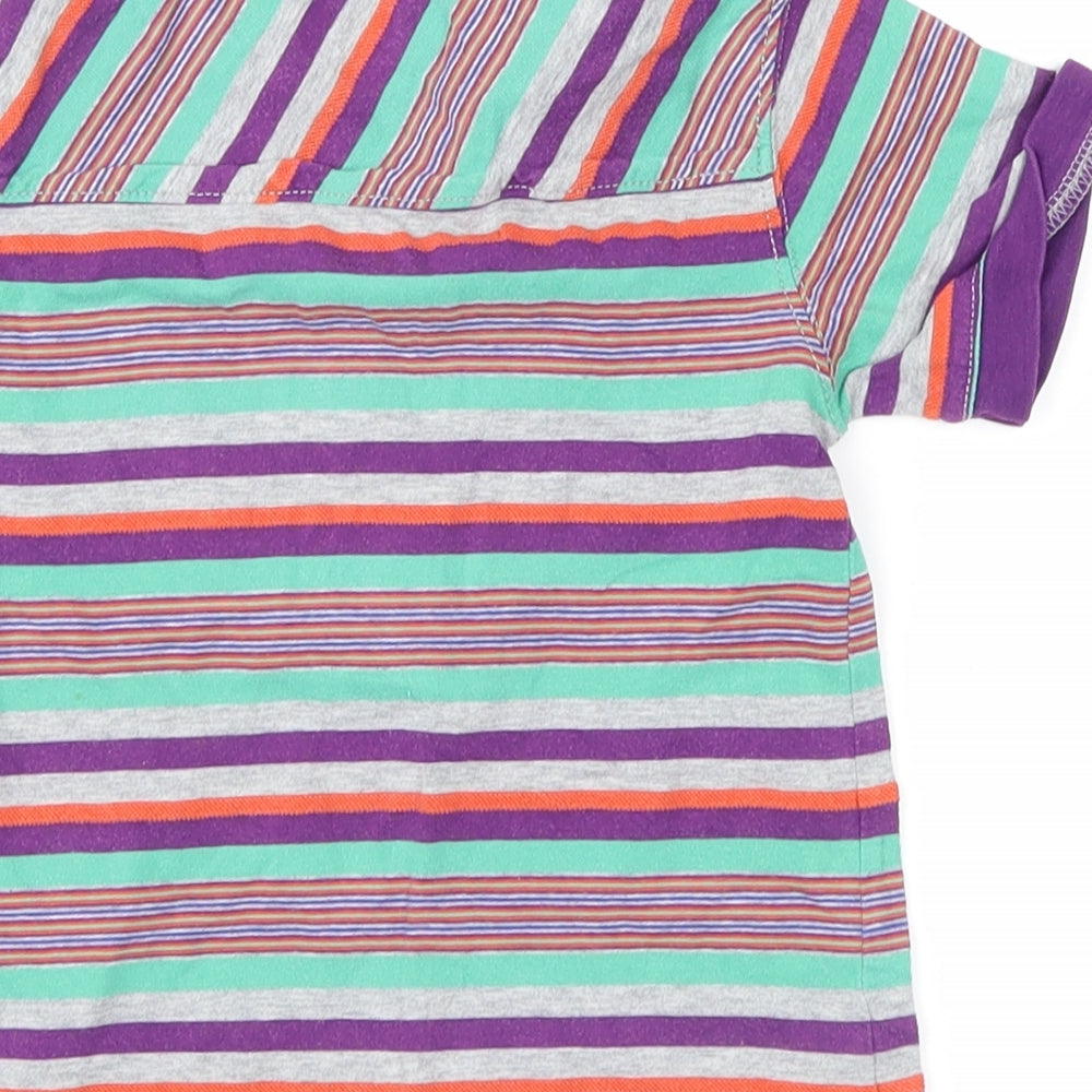 ted bakrer Boys Purple Striped  Basic Polo Size 3-4 Years