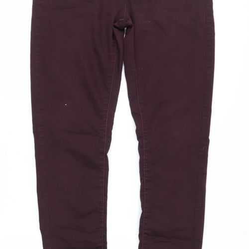 Marks and Spencer Womens Purple   Straight Jeans Size 12