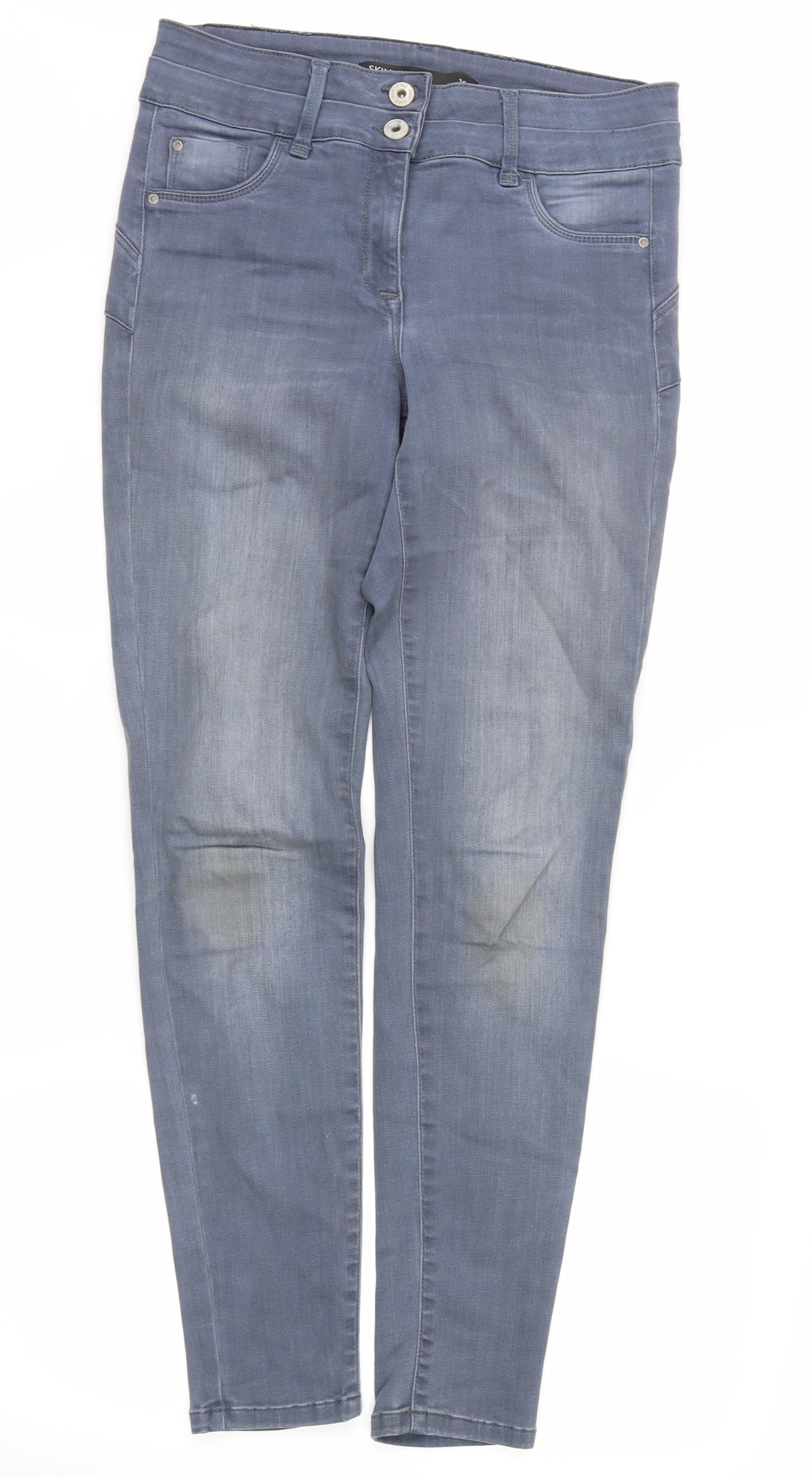 NEXT Womens Grey  Denim Skinny Jeans Size 12