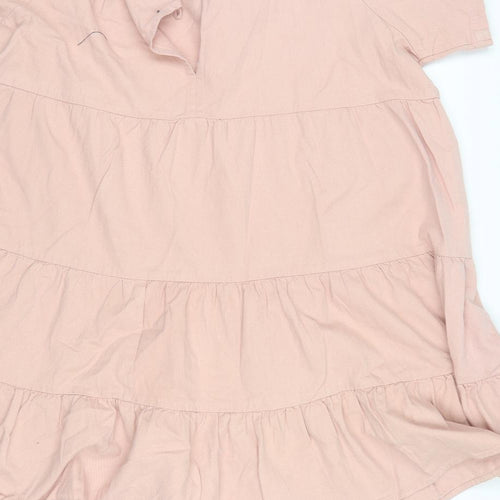 Boohoo Womens Pink   T-Shirt Dress  Size 6